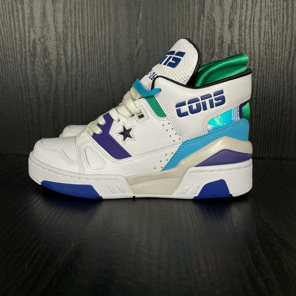 CONVERSE ERX 260 Mid White/Court Purple/Bold Jade - Picture 3 of 9